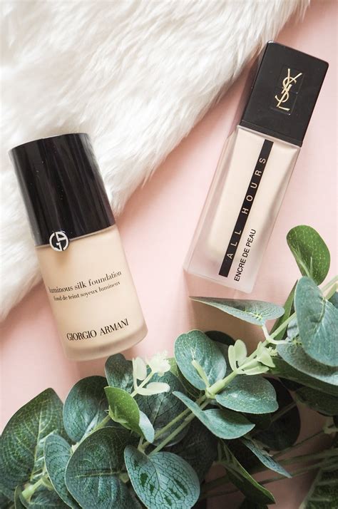 ysl fusion ink vs giorgio armani luminous silk|luminous silk foundation review.